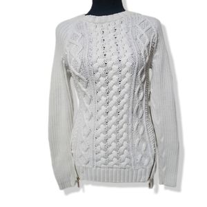 Michael Kors White Cable Knit Sweater